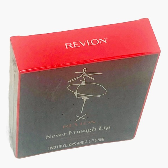 Revlon LIMITED EDITION Never Enough Lip Kit Stick Ashley Graham Red Full Size - Picture 2 of 10